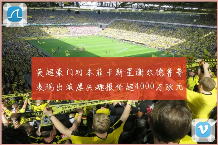 英超豪门对本菲卡新星谢尔德鲁普表现出浓厚兴趣报价超4000万欧元可行